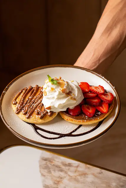 Panqueca Nutella e Morangos